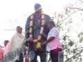 Dr.Umar Alisha , 9th head of the peetham garlanding statue of Kavisekhara Dr.umar Alisha along with Korimilli Balaprasad, Corporator