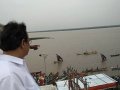 Dr Umar Alisha viewing Gowthami Ghat, Rajahmundry