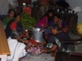 Food preparations at Rajahmundry Ashram for volunteers and members on 21 Jul 2015, 8th day of Godavari Pushkaralu